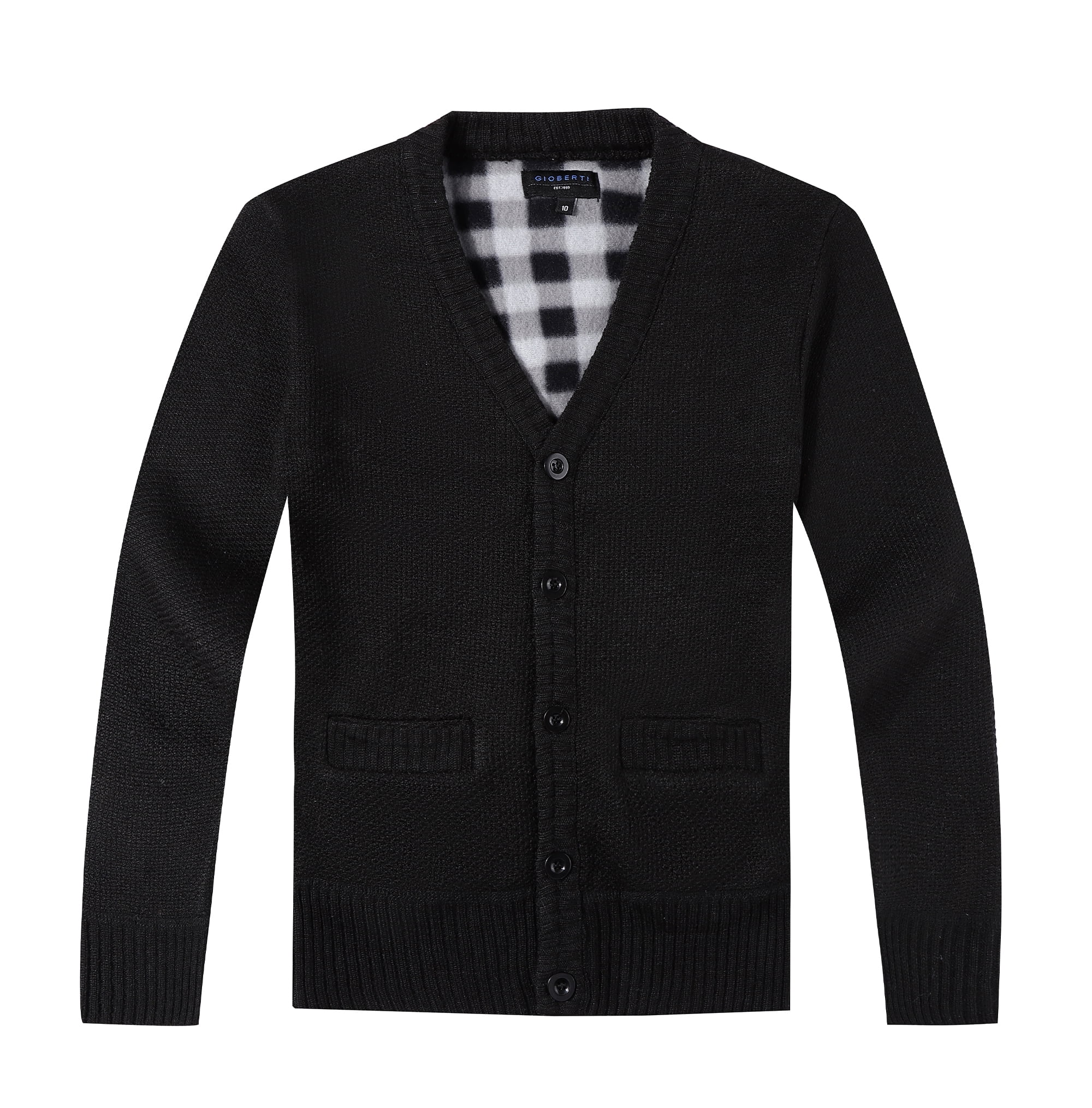 black button down cardigan sweater