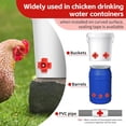 thumbnail image 3 of Bebedero para pollos de 12 piezas, alimentador automático de gallinas con tetina de agua, suministros para aves de corral, dispensador de agua de pato de montaje lateral horizontal para bebedero de, 3 of 5