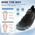 thumbnail image 4 of OrthoComfoot Men's Orthopedic Wide Barefoot Shoes, Comfortable Arch Support Wide Toe Box Zero Drop Walking and Training Sneakers, 4 of 6