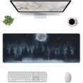 thumbnail image 2 of XL Large Mouse Pad for Desk, Funny Gifts Dark Abstract Forest Extended Gaming Mouse Pad, Long Keyboard Mat Laptop Pad for Office, Big Desk Pad for Keyboard and Mouse with Nonslip Base, 31.5*11.8 in, 2 of 6