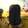 thumbnail image 1 of WRITWAA 2 Pcs Sac de Compression en Tissu Noir avec Quatre Sangles pour Randonnée en Plein Air et Camping, 1 of 8