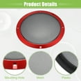 thumbnail image 4 of Unique Bargains 2 Pcs 8" Car Speaker Grills Cover Mesh Round 8 Inch Audio Subwoofer Protector with Screws Iron Red Black, 4 of 6