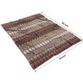 thumbnail image 4 of Brown Boho Geometric Triangles and Rhombuses Pattern Blanket,Comfortable Soft Lamb Wool Throw Blanket,All Season,Warm Lightweight Blankets for Sofa Bed Couch Living Room Chair,60"x80", 4 of 4