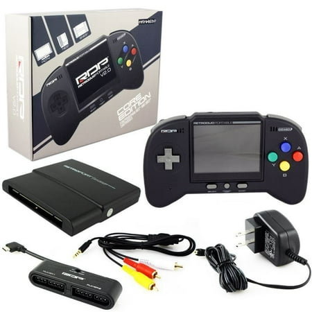 retro-bit rdp - portable handheld console v2.0: core edition - black - (Best Android Handheld Console 2019)