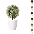 thumbnail image 3 of Planta artificial en maceta Plantas artificiales Bonsai Árbol de simulación Flores falsas decorativas de escritorio sidaley JJ25587-03B, 3 of 6