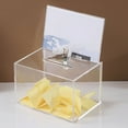 thumbnail image 4 of BLEEUS Acrylic Donation Box With Lock And Sign Holder Ballot Box Home Supplies (Clear Top Keyhole), 4 of 10