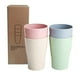 thumbnail image 2 of Fiudx Juego de Vasos Reutilizables, Duraderos y Seguros, Gran Capacidad de 450 Ml, Diseño Apilable y Fácil de Limpiar, Versátiles para Café, Té, Jugo y Agua, 4 Colores, Juego de 4 Piezas, 2 of 7