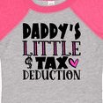 thumbnail image 4 of Inktastic Daddy's Little Tax Deduction Pink Hearts Boys or Girls Baby Bodysuit, 4 of 5