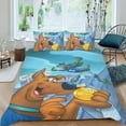 thumbnail image 2 of Risa-Olimpiadas Conjunto de sábanas temático, trío de piezas, cómodo y amigable con la piel, diseño único, regalo de decoración para el hogar para familiares, amigos y fans,140cm *210cm, 2 of 6
