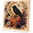 thumbnail image 6 of Halloween Pearl Art DIY Kit,3D Textured Pearls Diamond Painting Crafts,Halloween Home Decor Wall Art Painting Kit(Crow), 6 of 6