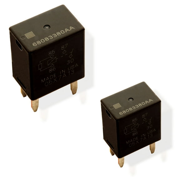 2pcs Relay 68083380AA DC12VDC 35A 4PIN SPST Automobile Relay