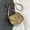 Khaki, variant on Women's Black Saddle Bag Crossbody Purse, 7x6x2 Inch Faux Leather Shoulder Bag with Adjustable Strap