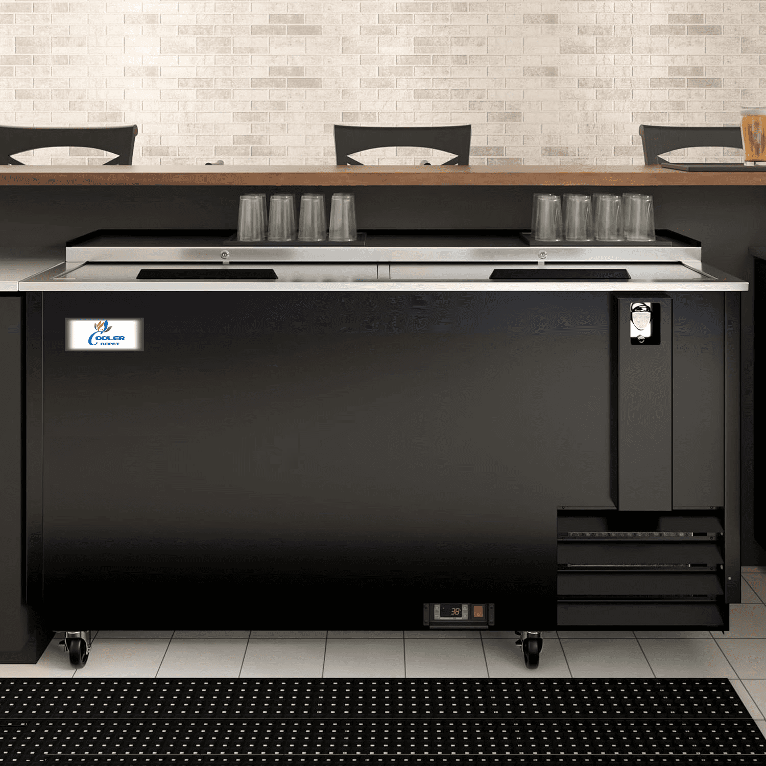 Cooler Depot 50 ins, 12 cu.ft,  Commercial Beer Bottle Cooler Glass Froster Plate Chiller