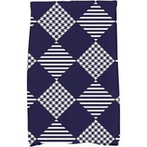 Simply Daisy 18" x 30" Check It Twice Holiday Geometric Print Kitchen Towel