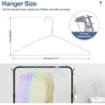 thumbnail image 6 of Specilite Wire Clothes Hangers 50 Pack 16.7 Inch, Ultra Thin Metal Wire Hanger, Space Saving-White, 6 of 6