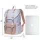 thumbnail image 2 of KAUKKO School Travel mochila para universidad flexible con portátil para 15",22L(Nylon/Colordot) KAUKKO EP5-17-COLORDOT, 2 of 5