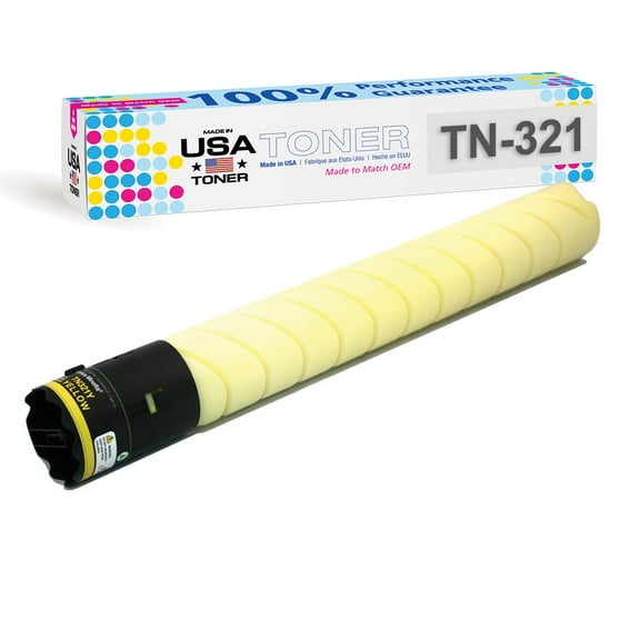 Compatible Konica Minolta TN-321Y, C224, C284, C364, C224e, C284e, C364e Yellow Toner