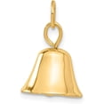 thumbnail image 3 of 14k Yellow Gold Moveable 3D Wedding Bell Charm - 20mm, 3 of 7