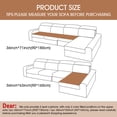 thumbnail image 2 of Eurhowing L Shaped Couch Cover 2Pcs, Non-Slip Velvet Sofa Slipcover for Pets & Kids, Sectional Sofa Furniture Protector for Living Room, S, Gray, 2 of 10