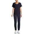 thumbnail image 6 of ClimateRight by Cuddl Duds Short Sleeve V-Neck Scrub Top (Women's ), 6 of 6