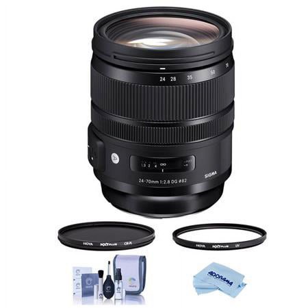 UPC: 0192223117587 | 24-70mm f/2.8 DG OS HSM IF ART Lens for Canon EF  Bundle with Hoya UV+CPL Filter Kit  Cleaning Kit  Cleaning Cloth