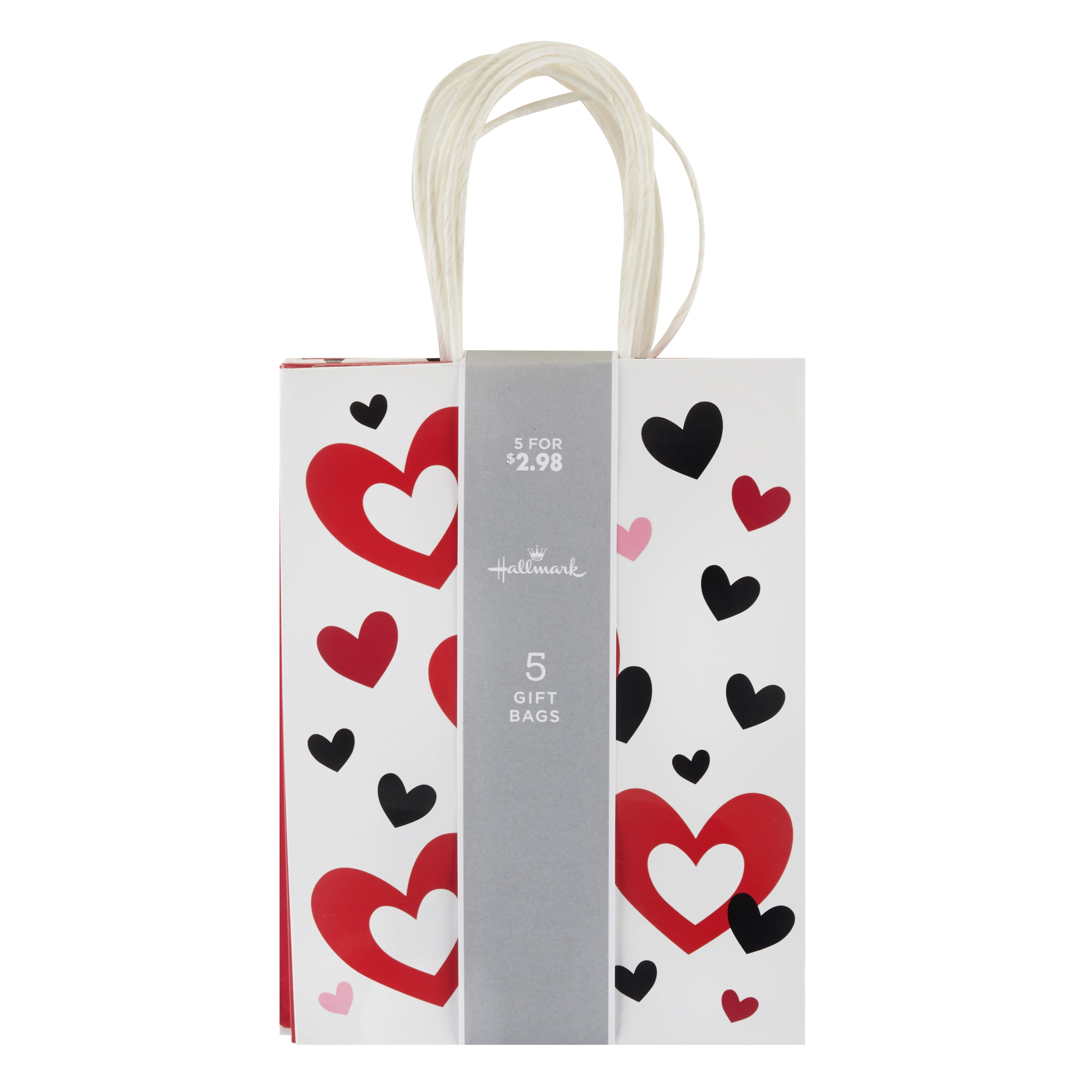 Hallmark Small Valentine's Day Gift Bags Assortment (Valentine Hearts ...