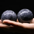 thumbnail image 2 of 2Pcs/Pair Baoding Ball Wave Strip Pattern Finger Exercise Stone Stress Relieving Fitness Handball for Adult, 2 of 8