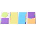 thumbnail image 3 of EeaseCA 2pcs Paper Combination Note Pad Memo Pad Index Tabs Flags Notebook for Students, 3 of 7