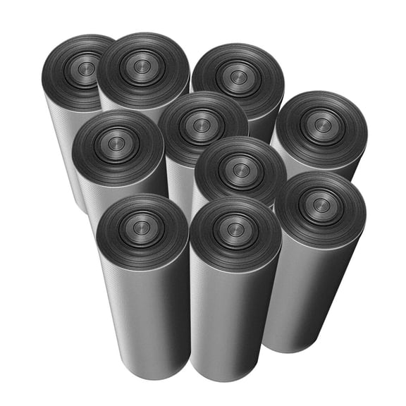 ELAYARD 200Pcs Large Capacity Black Garbage Bags Thick and Easy to Separate