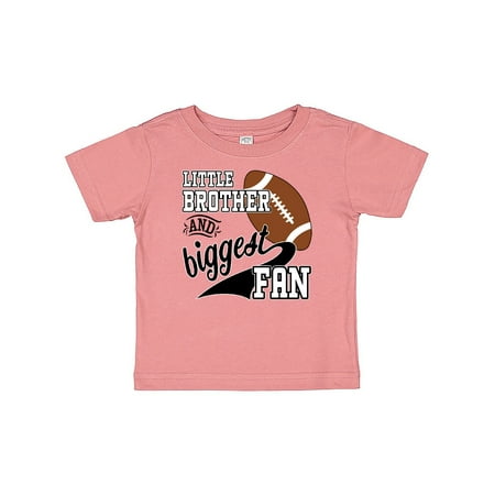

Inktastic Little Brother and Biggest Fan- football player Gift Baby Boy T-Shirt