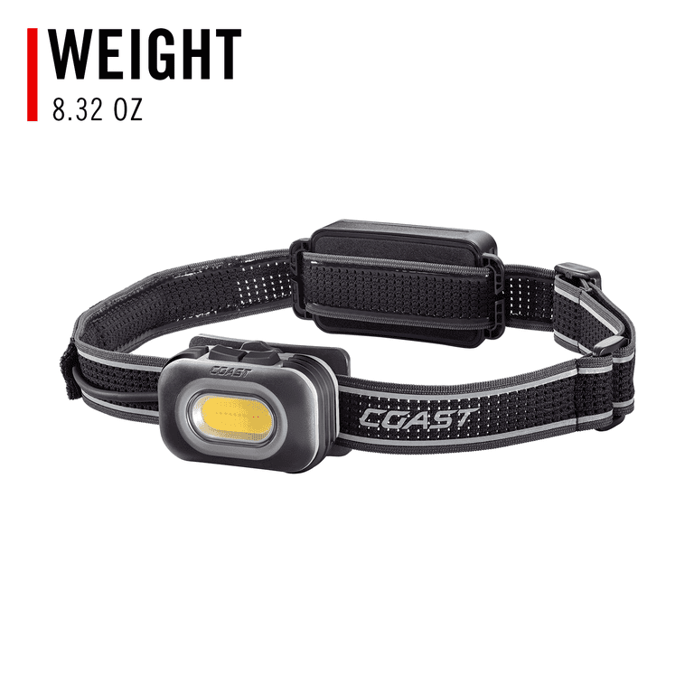 COAST RL12R Rechargeable Headlamp – 750 Lumens, Dual Color Beam