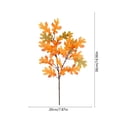 thumbnail image 3 of XIA0LE 2PCS Artificial Fall Oak Leaf Stems, Autumn Faux Oak Stems, Fake Fall Leaves Floral Arrangement for Vase, Farmhouse Thanksgiving Halloween Table Centerpieces Decor, Orange, 3 of 6