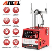 Ancel AJ400 GDI Fuel Injector Cleaner Tester 4 Cylinders Automotive Injector Ultrasonic Cleaning Automobile Injector Flow Leak Test Clean Equipment for Car GDI Injector Cleaning Testing Machine