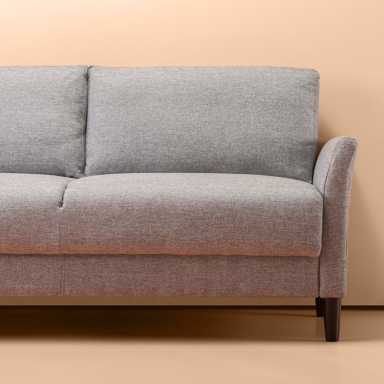 Zinus Jackie Indoor Fabric Sofa Couch, Soft Grey