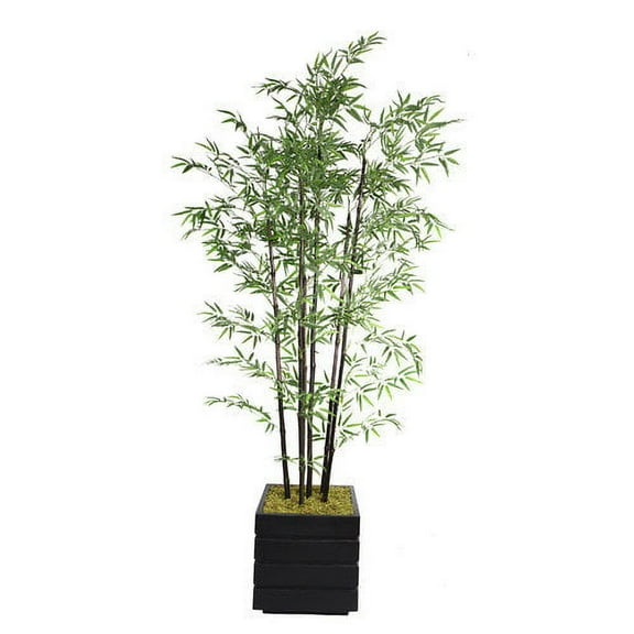 Vintage Home Artificial Faux Real Touch 78" Tall Natural Bamboo Tree And 14" Planter
