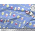 thumbnail image 3 of Soimoi Poly Georgette Fabric Wine Glass Bar Print Sewing Fabric Yard 42 Inch Wide, 3 of 3