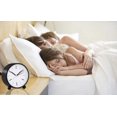 thumbnail image 2 of Reloj pequeño súper silencioso de 4 pulgadas con luz nocturna, funciona con pilas, diseño simple, para dormitorio, mesita de noche, oficina, (negro), 2 of 4