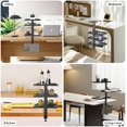 thumbnail image 7 of 3 Tier Clamp On Desk Shelf - Over Or Under Table Clamp,with Adjustable Metal Storage Tray Headphone Stand with No Drill Installation, for Home Office, Gaming Devices,Storage Tray,and More, 7 of 7