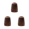 thumbnail image 1 of bedienty Knitting Rings Finger for Protection Thimble Adjustable Sewing Loop Specially-designed Crochet Tools for Home Yarn Crafts Rose Gold Ring 3Set, 1 of 6