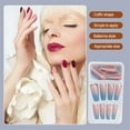 thumbnail image 2 of Jumpingount 1 Juego de prensa de punta francesa en las uñas, extensión de gradiente, envolturas de puntas de uñas extralargas, regalos de cobertura Type3 NO3 Jumpingount  CE011628-20, 2 of 6