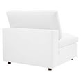 thumbnail image 4 of Modway Commix Down Filled Overstuffed Vegan Leather Armless Chair in White, 4 of 8