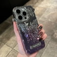 thumbnail image 3 of Luxury 3D Butterfly Folding Stand Bracket Phone Case For iPhone 15 12 13 14 Pro Max Transparent Plating Hard PC Shockproof Cover LXY, 3 of 7