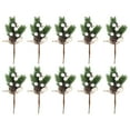 thumbnail image 1 of Maytalsory Artificial Pine Branches Xmas Tree Christmas Tree Decorations Christmas Ornament Pine Cone Home Ginkgo version 10PCS, 1 of 6