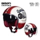 thumbnail image 5 of Casco de motocicleta Beon retro de doble lente, medio casco abierto, capacete para mujeres y hombres, certificación DOT ECE, casco de moto para Harley, 5 of 5