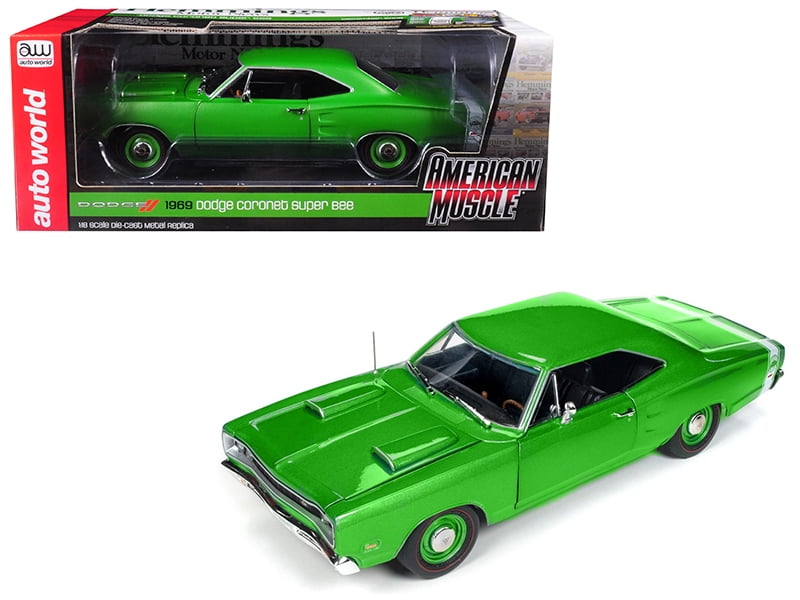 Resin HO SLOT CAR scale 1969 Dodge Coronet Super Bee fits 4 Gear NEW tooling 