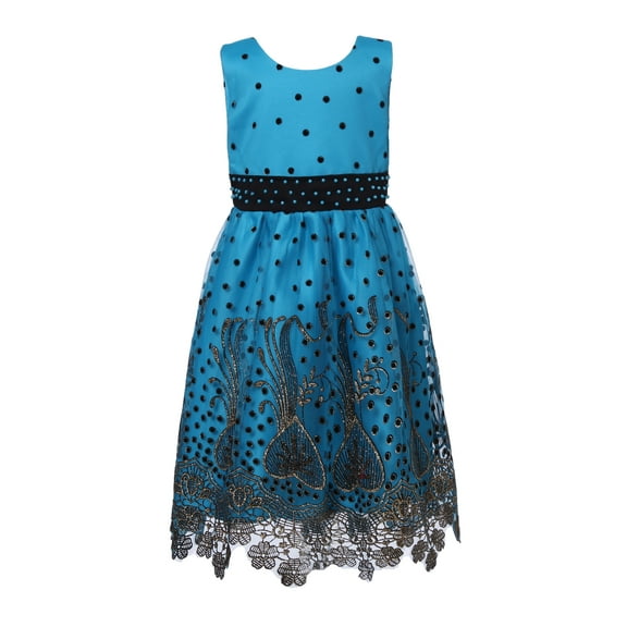 Richie House Girls' Polka Dot Party Dress RH2268