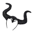 thumbnail image 4 of Bandeau de Cheveux Halloween Costume de Jeu de Rôle Drôle Femmes Devil Serre-Tête Ruban Noir, 4 of 7