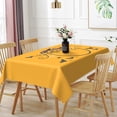 thumbnail image 3 of Duangreer Orange Halloween Rectangle Tablecloth, Bat Spider Web Print, Waterproof Wrinkle Resistant Table Cover for Party Picnic Indoor Outdoor Decor, 60 x 120 Inch, 3 of 6