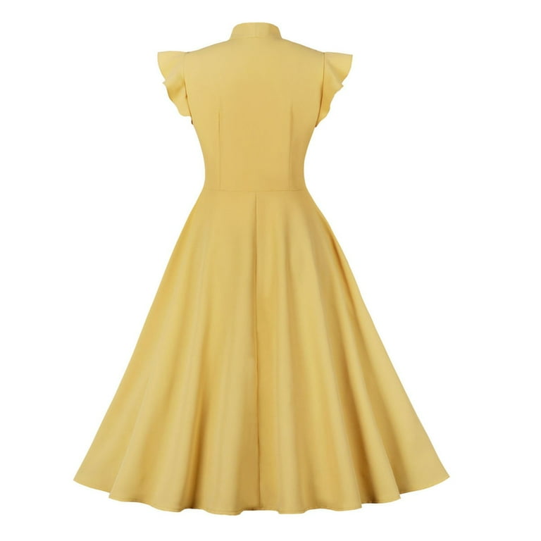 open lace back dress Samantha A-Line 60s-Inspired Dress main image 0