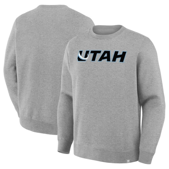 Men's Fanatics  Heather Gray Utah Mammoth Combo Legacy Fleece Sweatshirt
